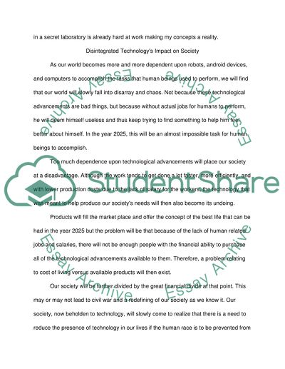 The Year 2025: Visions