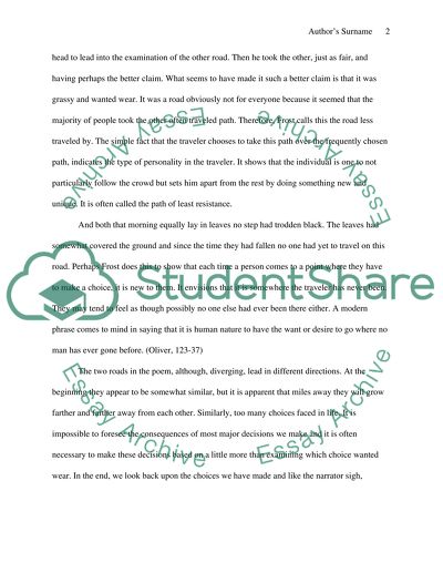 The Road Not Taken by Robert Frost