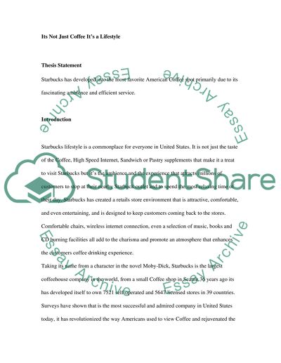 The Company Brand of Starbucks