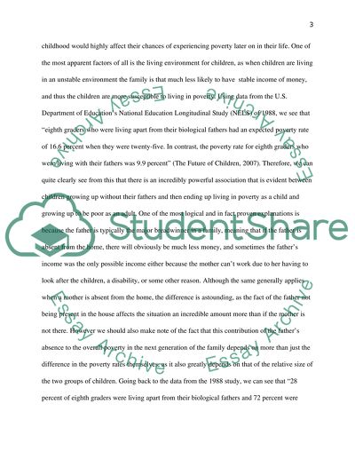 The Factors That Affect Ones Chances of Experiencing Poverty during Ones Lifetime