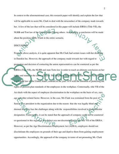 Final Examination Employment Law