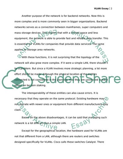 VLAN in todays enviroment