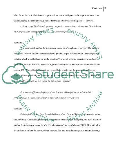 Types of Surveys/ Week 4