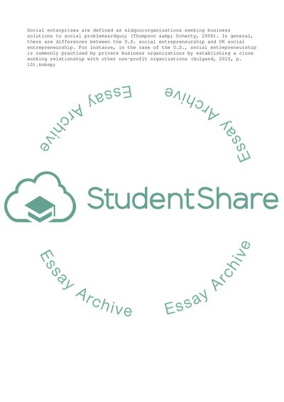 Social Entrepreneurship