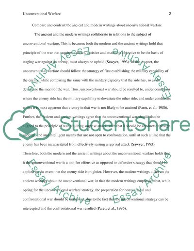 Ancient and Modern Thoughts About Unconventional Warfare