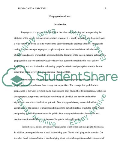 Did the WWI or WWII mark the Pinnacle of the Importance of Wartime Propaganda before 1945