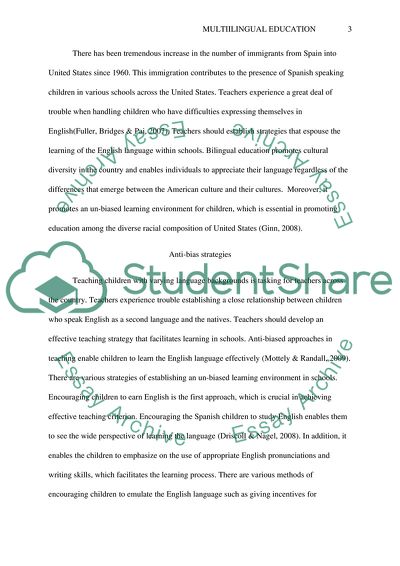 Strategies for Multilingual Education