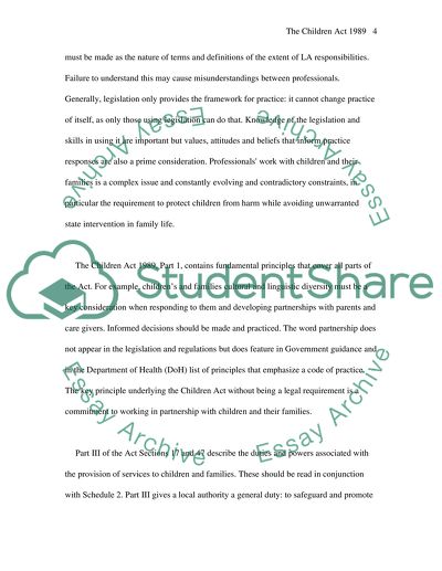 The Children Act 1989