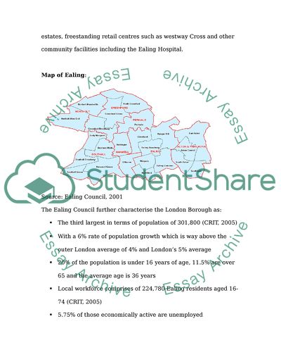 Economic progress of the Ealing District