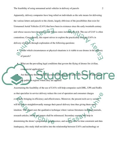 Unmanned Aerial Vehicles