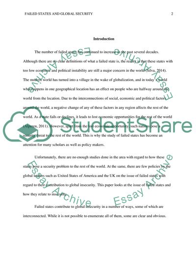 Security from Global Terrorism