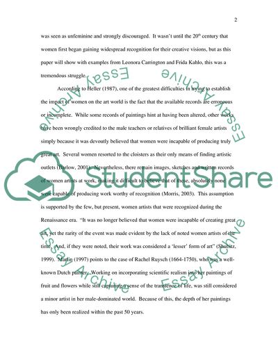 Gender Issues in Art