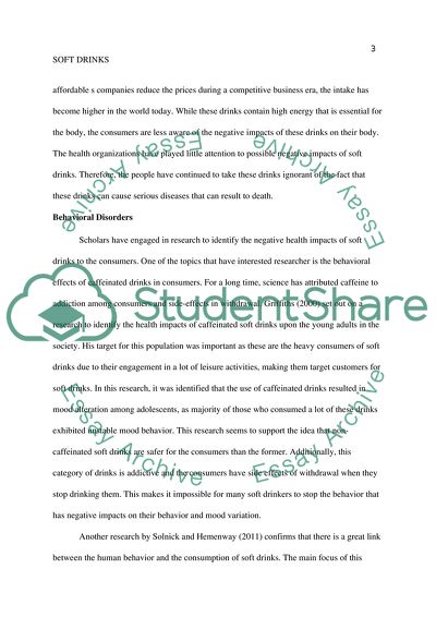 Benefits of Soft Drinks