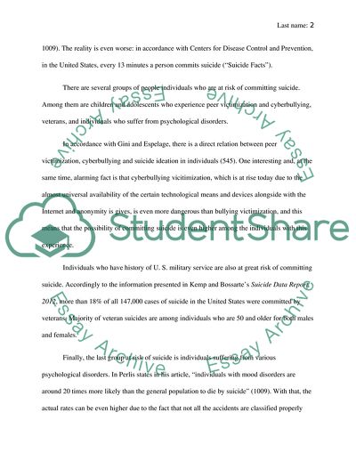 Suicide Prevention Programs