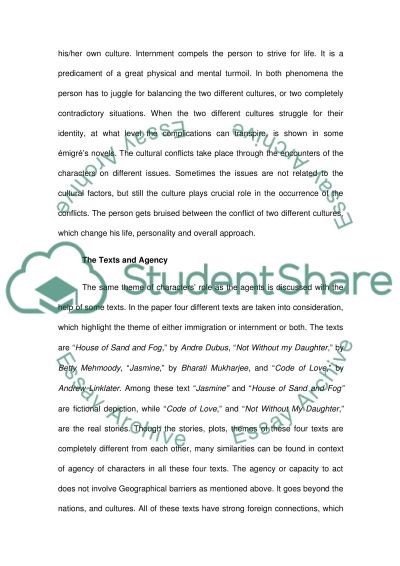 House of sand and fog essays