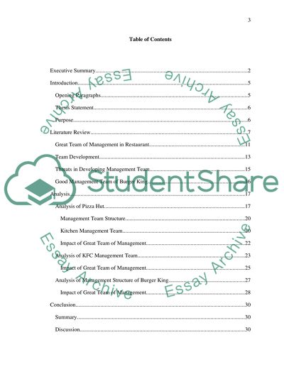 Strategic Management in Restaurants