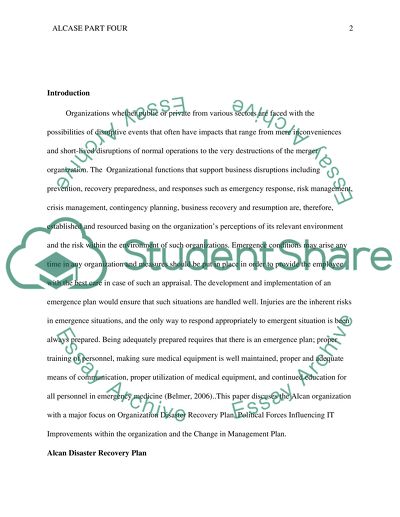 Alcan Disaster Recovery