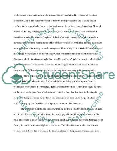 Friends - Gender Messages and Television Programming