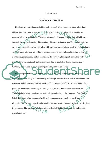 New Character (Side Kick)