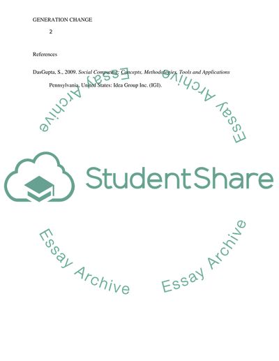 The Concept of Generation Change