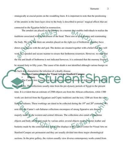 Mummy Coffin at the Cantor Center for Visual Arts on Stanford Campus