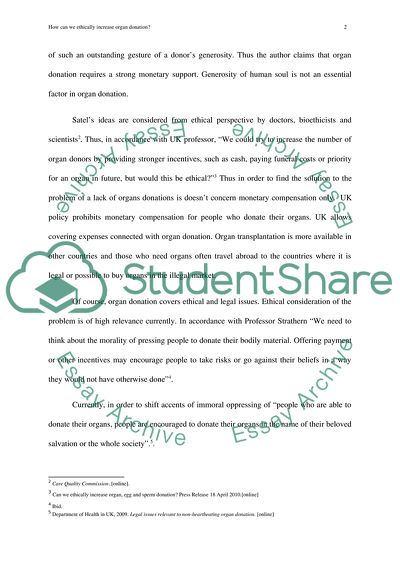 How Can We Ethically Increase Organ Donation