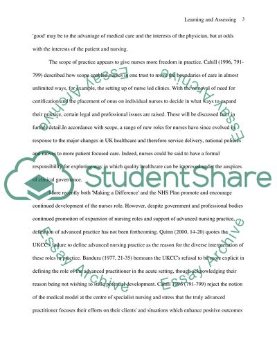 Learning and Assessing in Practice