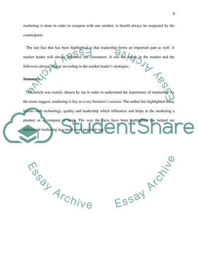 Marketing is every thing