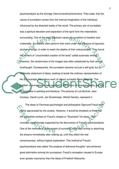 Surrealism and Psychoanalysis