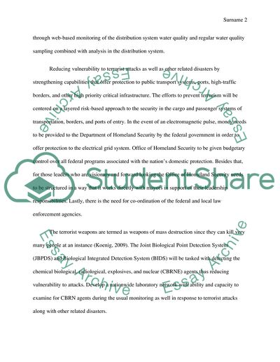 Action Plan for Homeland Security