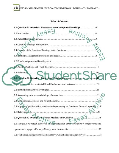 The Continuum from Legitimacy to Fraud