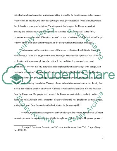 Latin American History: Sarmiento