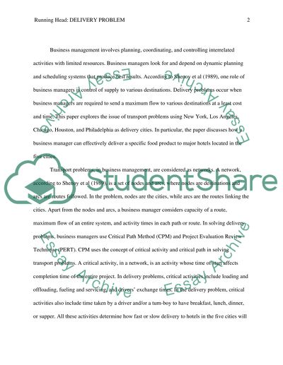 DiscussionThe Traveling Salesman Problem