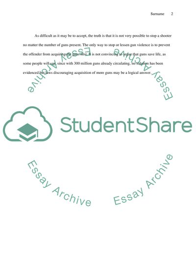 Will more gun law lead to less gun violence