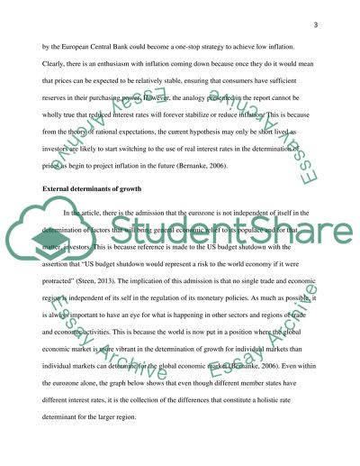 Reduced Interest Rate and Inflation Rate