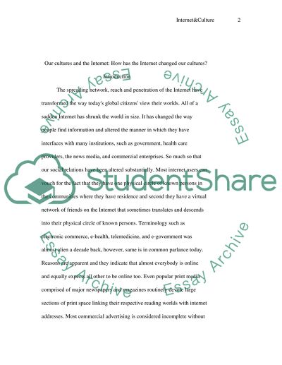 Internet and Culture