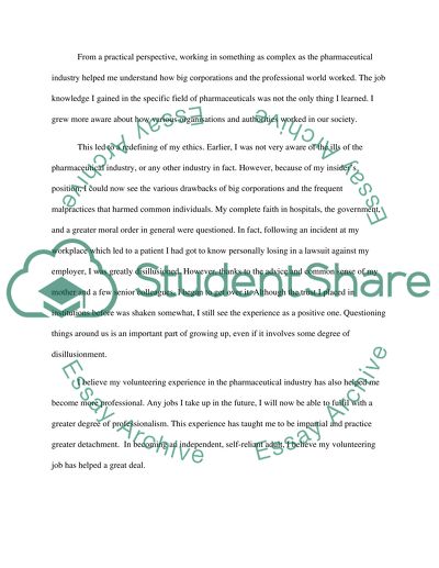 How My Work Experience Changed Me as a Person