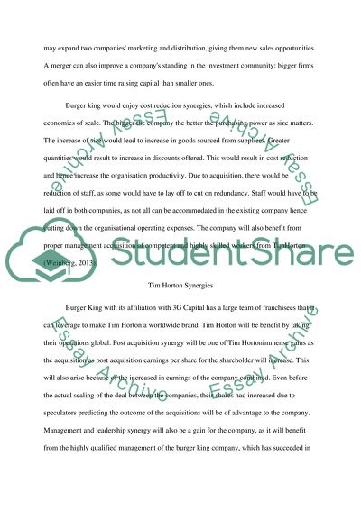 Financial management;Mergers and Acquisition