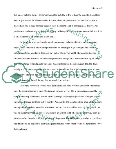 Current event & delinquency