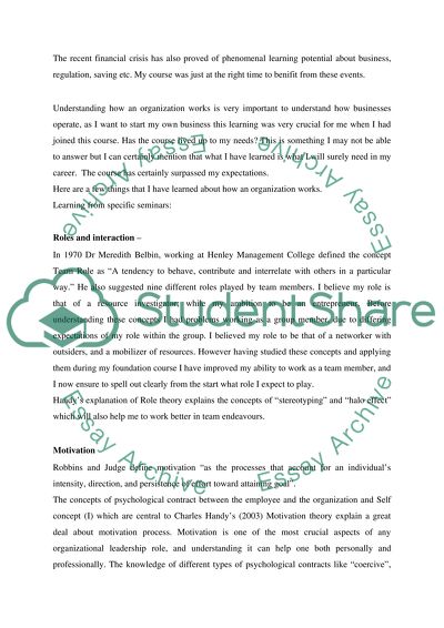 The Economic Life of My Community