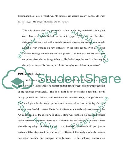 Software Development And The Value Of Stakeholder Participation. Feasibility Study