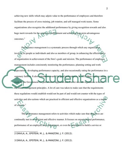 Human Resource Management, Performance Management