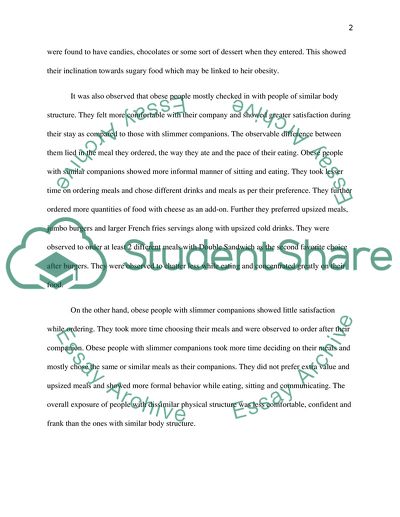 OBSERVE PAPEER OF OBESITY