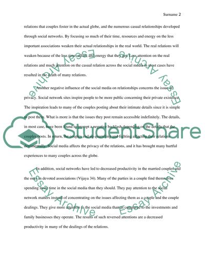 Social Networks are affecting negatively on relationships