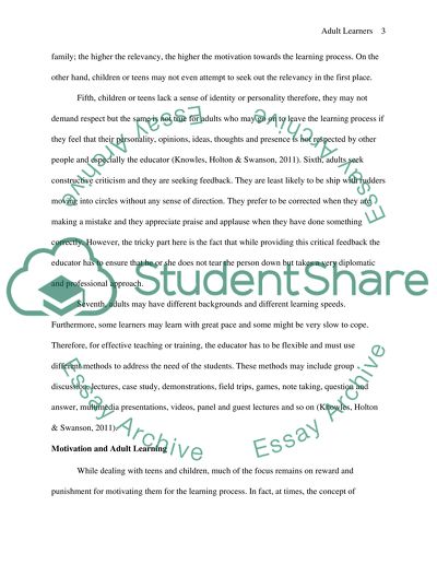 Learning Style and How it Helps Adults to Succeed Their Education Goal