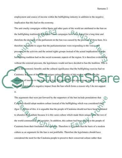 Catalonias Parliament Abolish Bullfighting