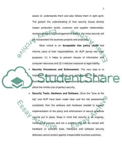 MBA Information Technology Preventing and Detecting Operational Risk Caused by Employees