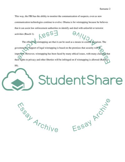 Wiretapping and why obama is for it