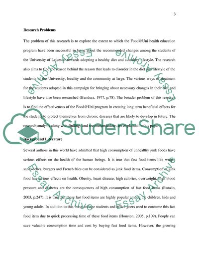 Exploring the Food in the University of Leicester