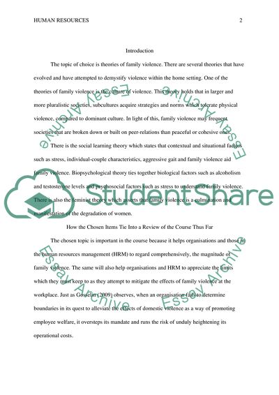 Unit 5 Discussion Domestic Violence